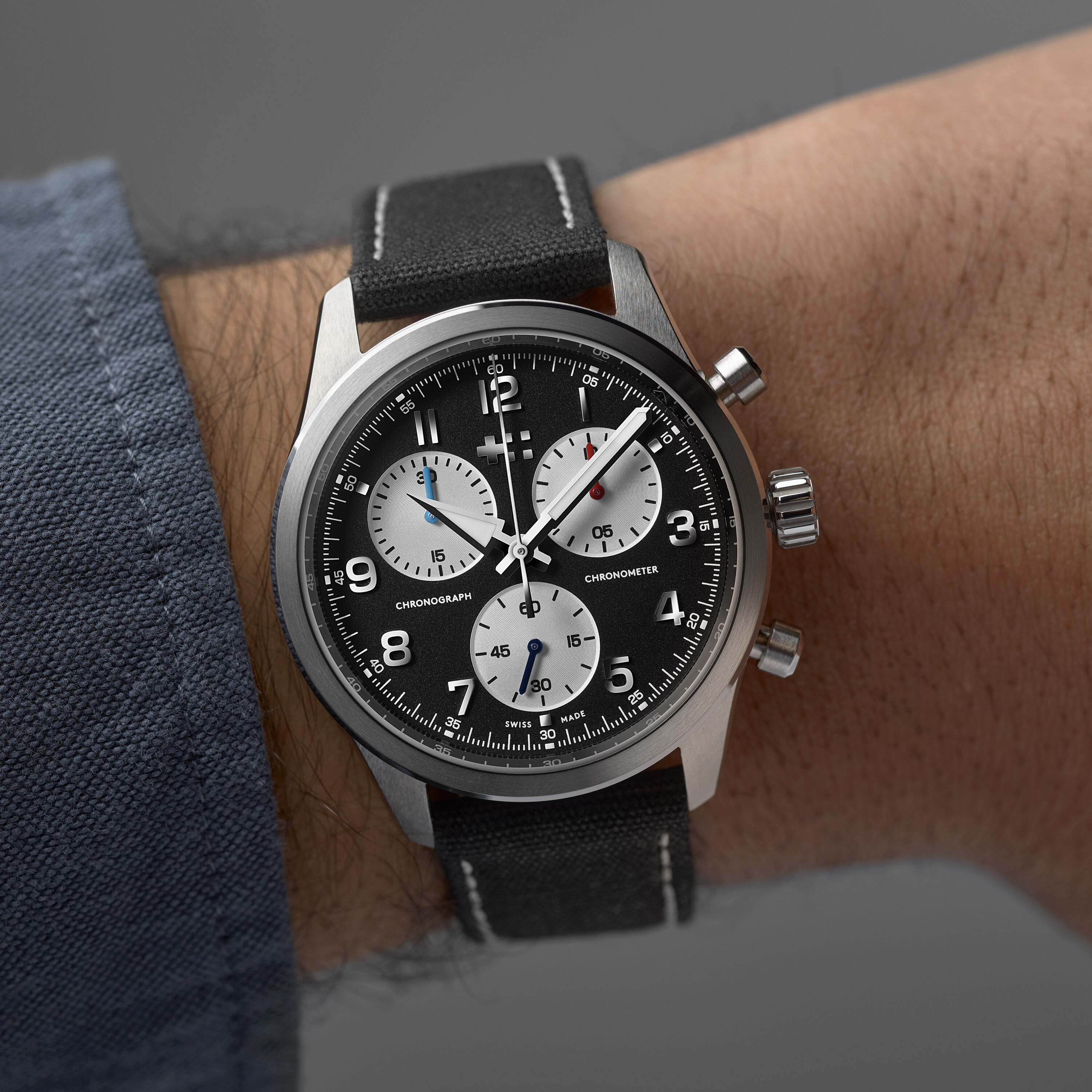 Christopher Ward Goes Back To Basics With The ETA G10.212 AD COSC 625USD on Strap C63 Valour 39mm case 45.8mm L2L 11.55mm height 20mm lugs WatchinTyme