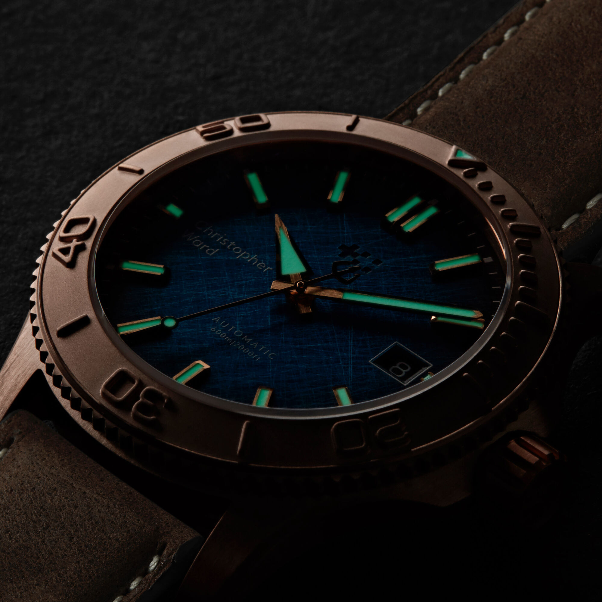 C60 Trident Bronze Christopher Ward