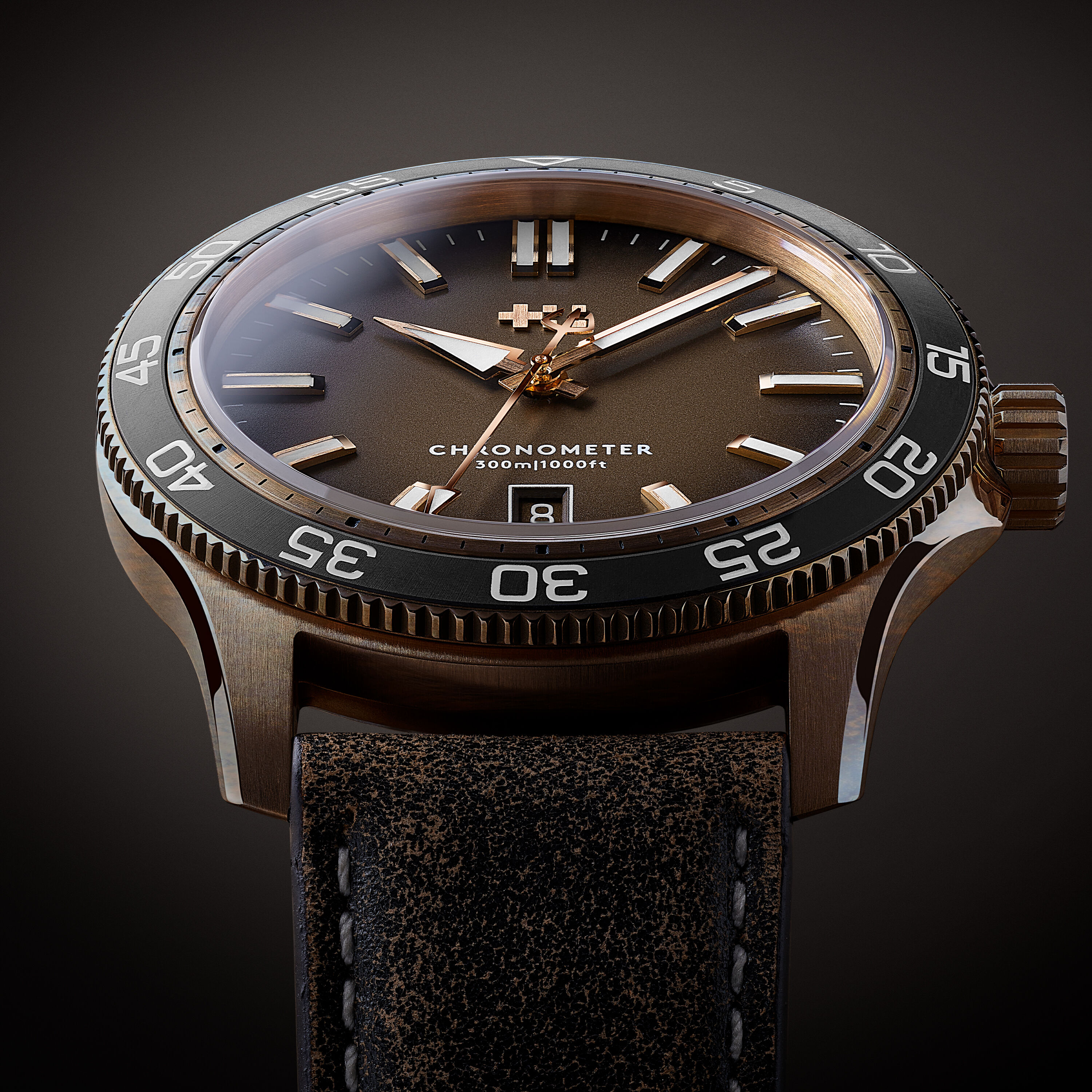 C60 Pro 300 Bronze Patinated | Christopher Ward