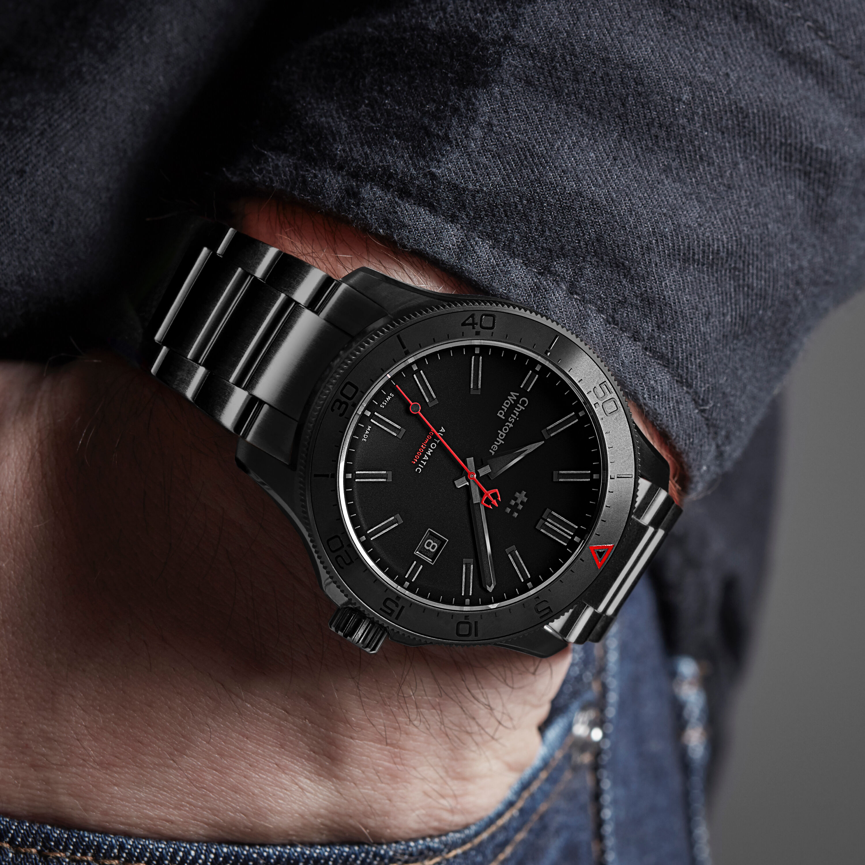 Gunmetal watch sale strap