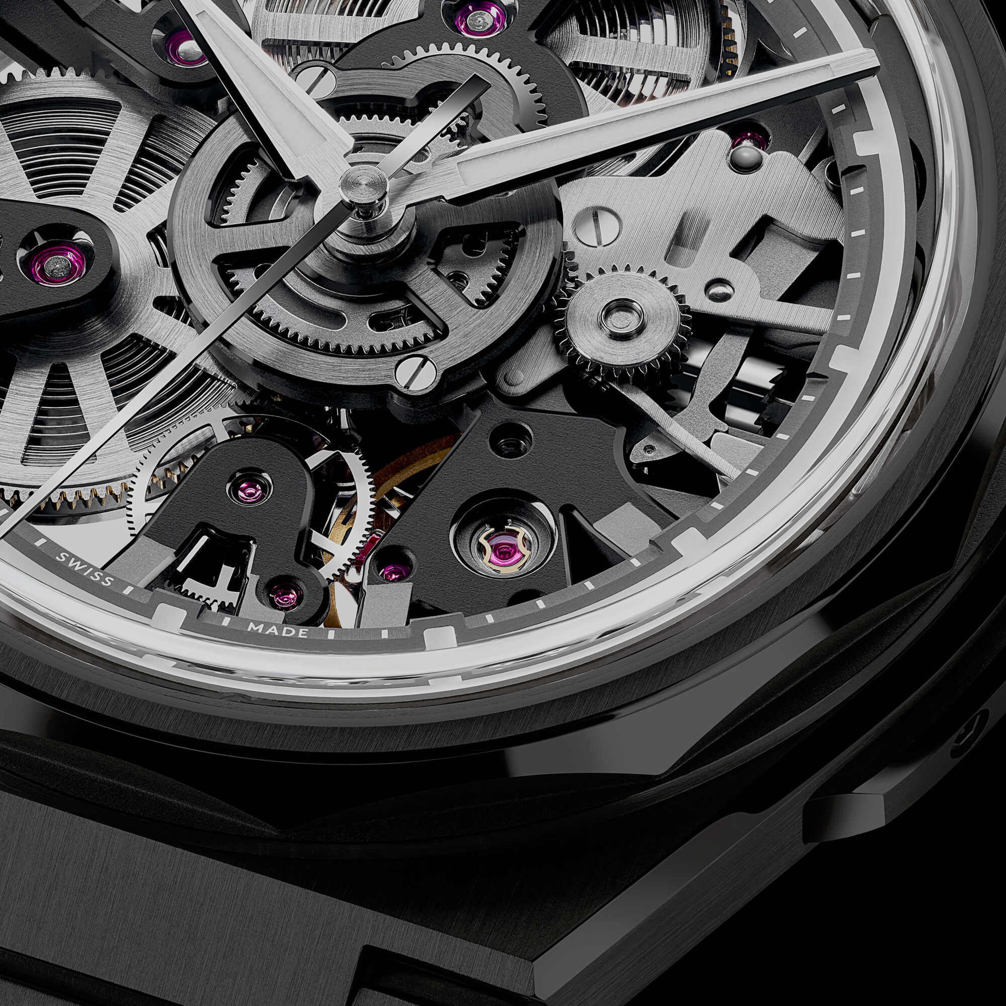 Three-quarter view of the Twelve X Black Shadow