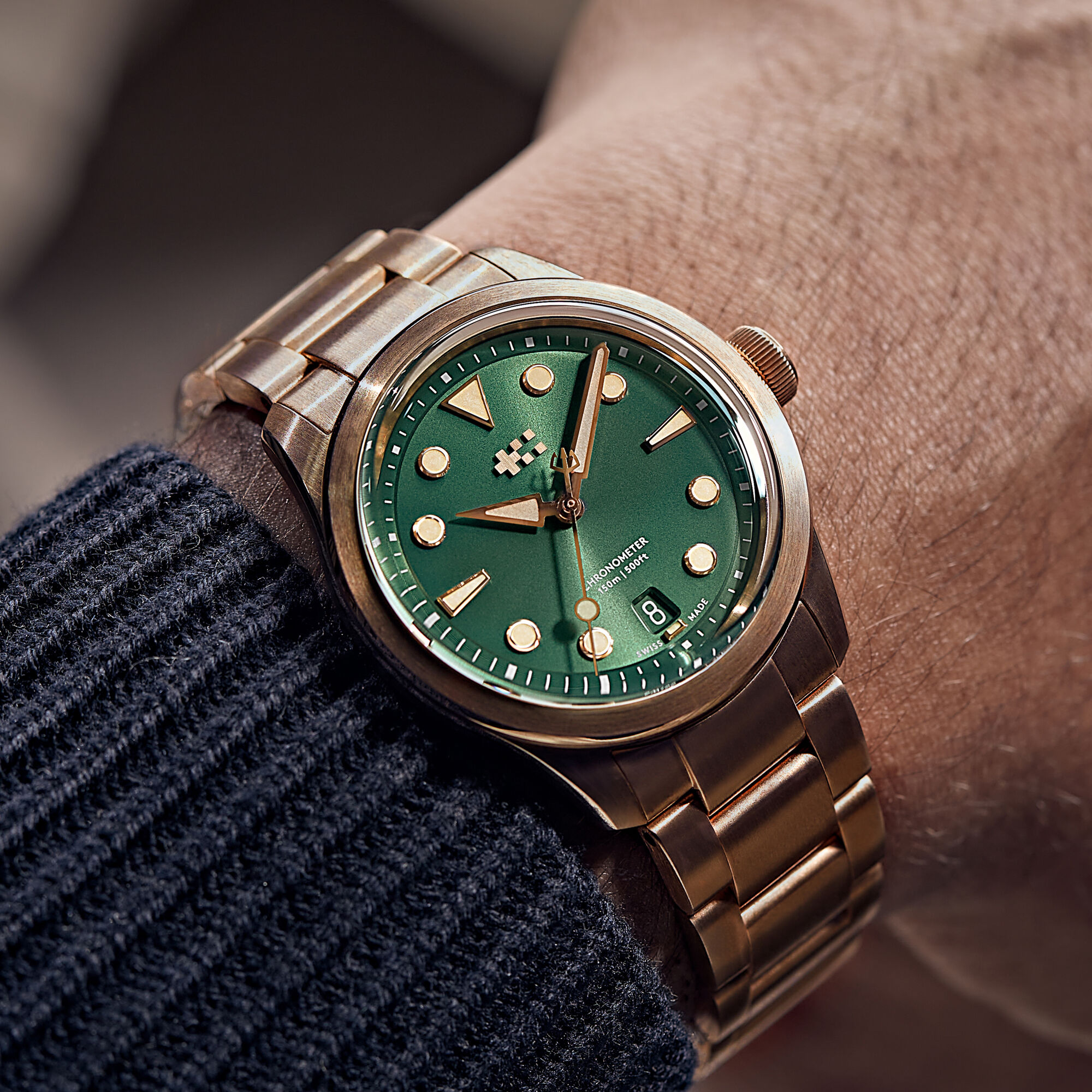 C65 Dune Bronze COSC Patinated