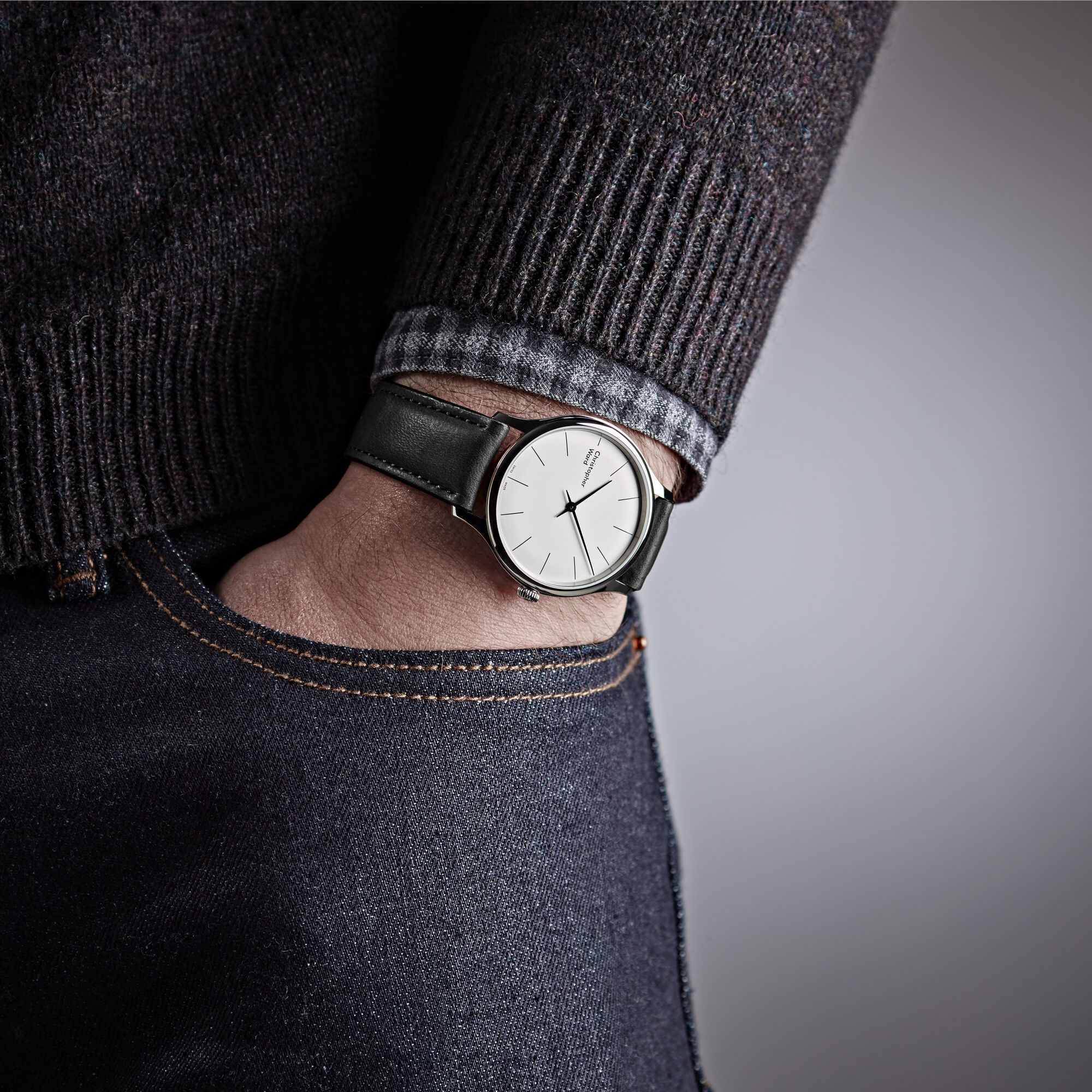Oak Leather Strap Christopher Ward